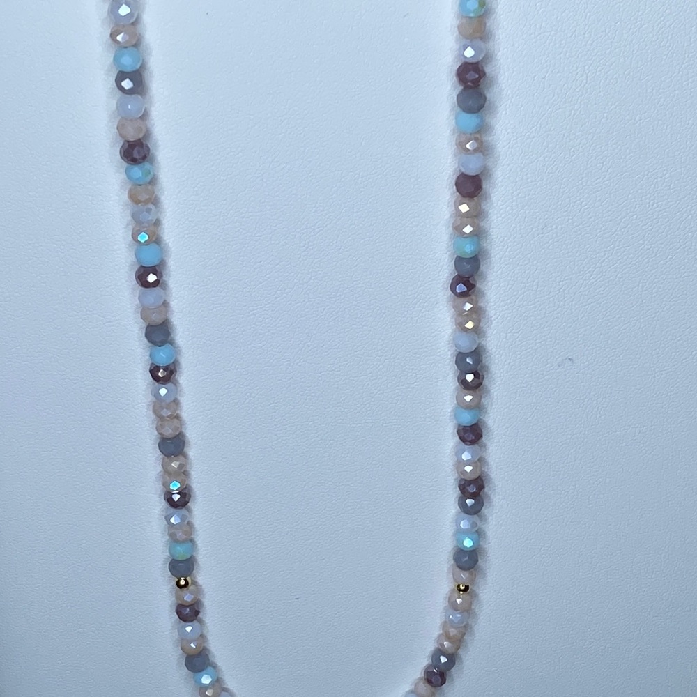 Natural Stone Rose quartz heart necklace - Picture 5 of 9